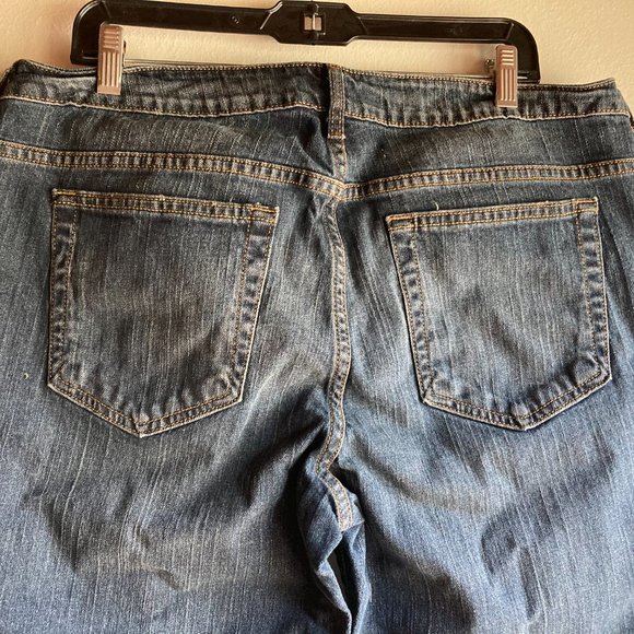 Garnet Hill Slim Stretch Mid Rise Jeans 18L (NWT) - Picture 4 of 5